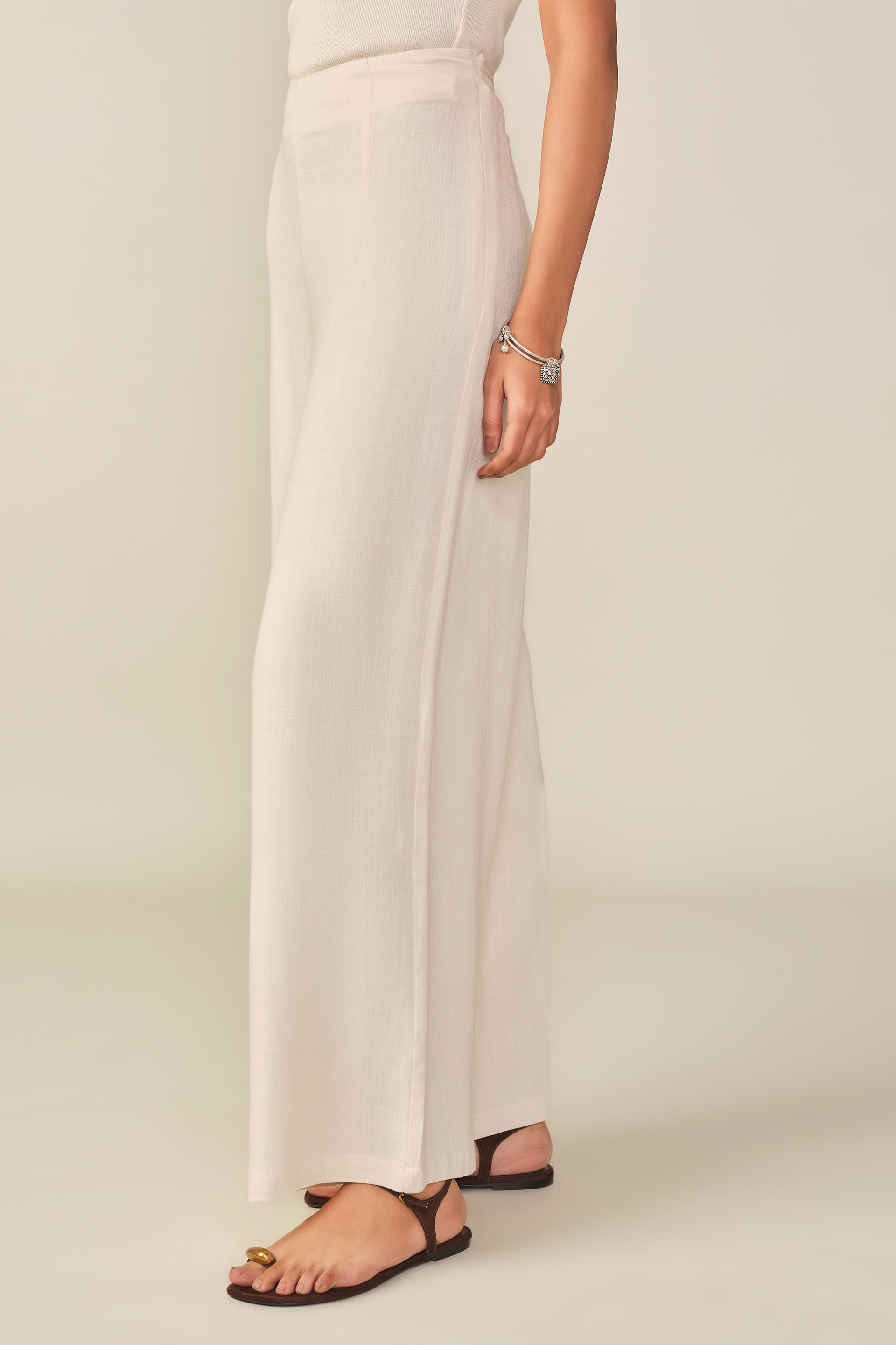 Solid Pants in Off-White, Natural, image 3